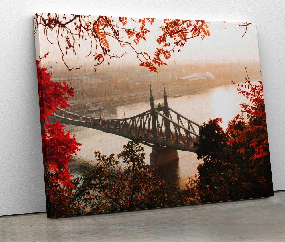 Tablou "Autumn Bridge" - www.xtraromania.com