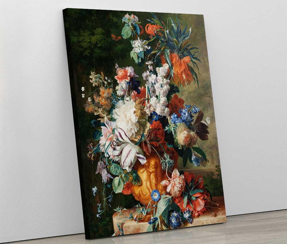 Jan van Huysum - Bouquet of Flowers in an Urn - www.xtraromania.com