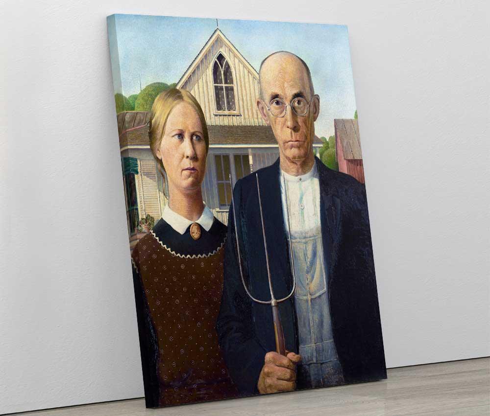 Grant Wood - American Gothic - www.xtraromania.com