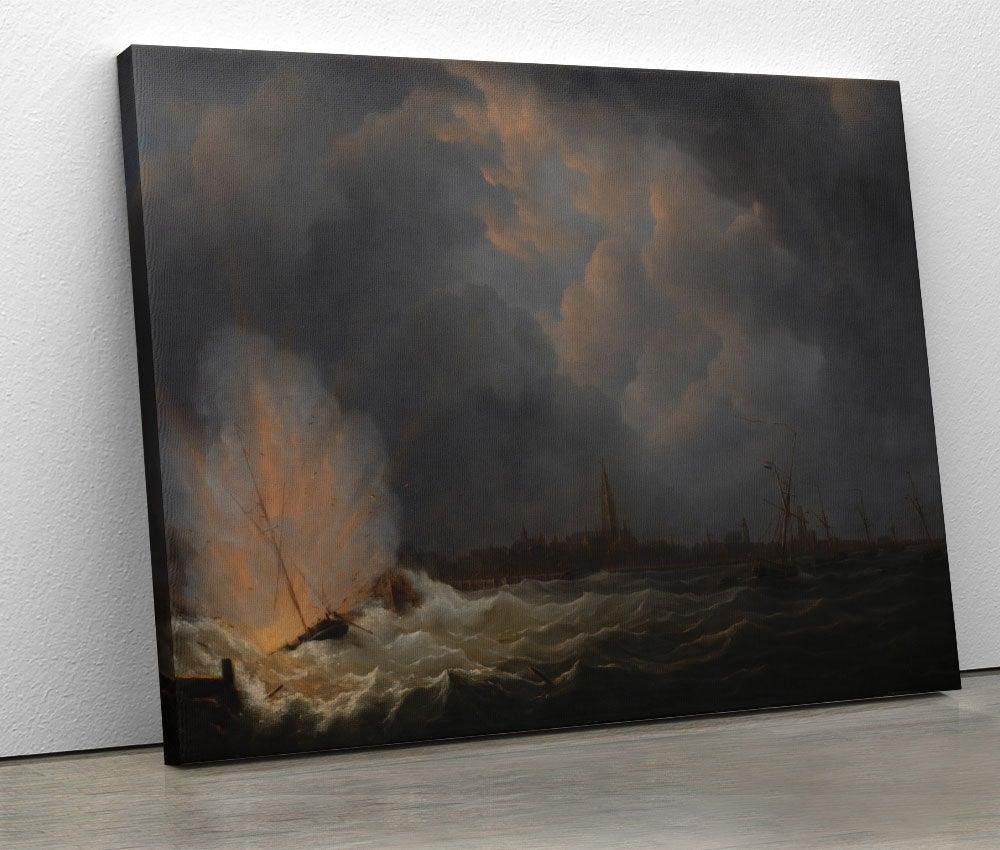 Martinus Schouman - The Explosion of Gunboat - www.xtraromania.com