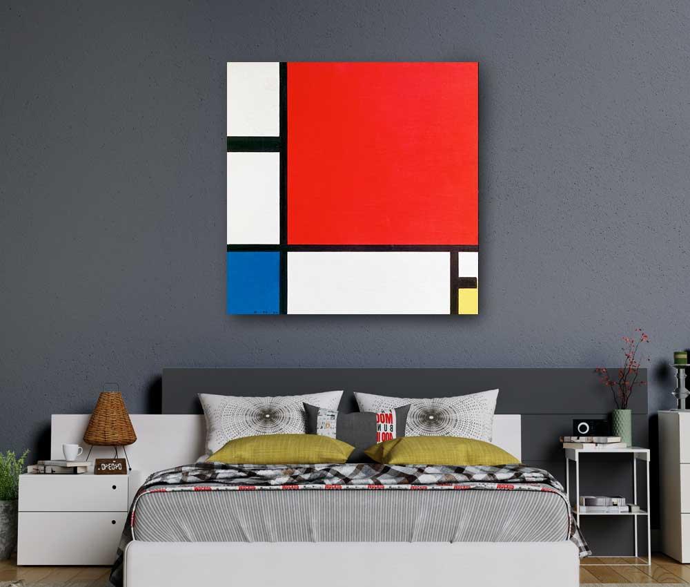 Piet Mondrian - Composition with Red, Blue, and Yellow - www.xtraromania.com