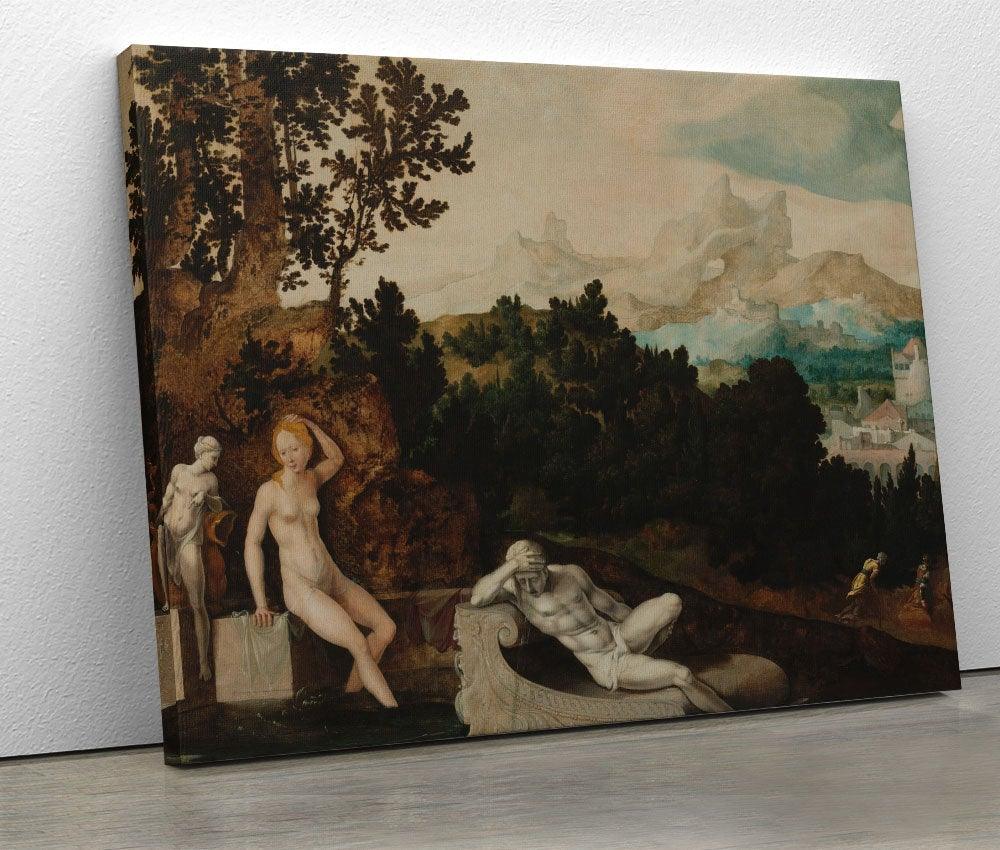 Jan van Scorel - Landscape with Bathsheba - www.xtraromania.com