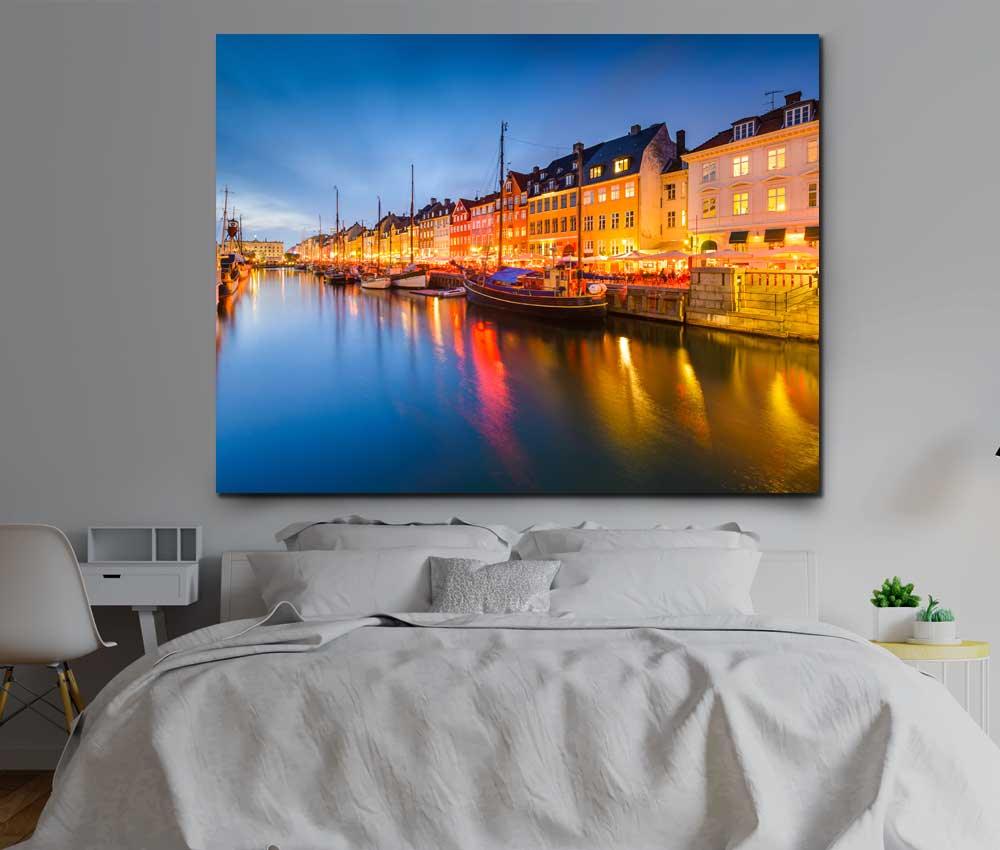 Tablou "Canalul Nyhavn din Copenhaga" - www.xtraromania.com