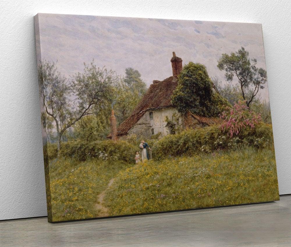 Helen Allingham - Old Cottages at Pinner - www.xtraromania.com