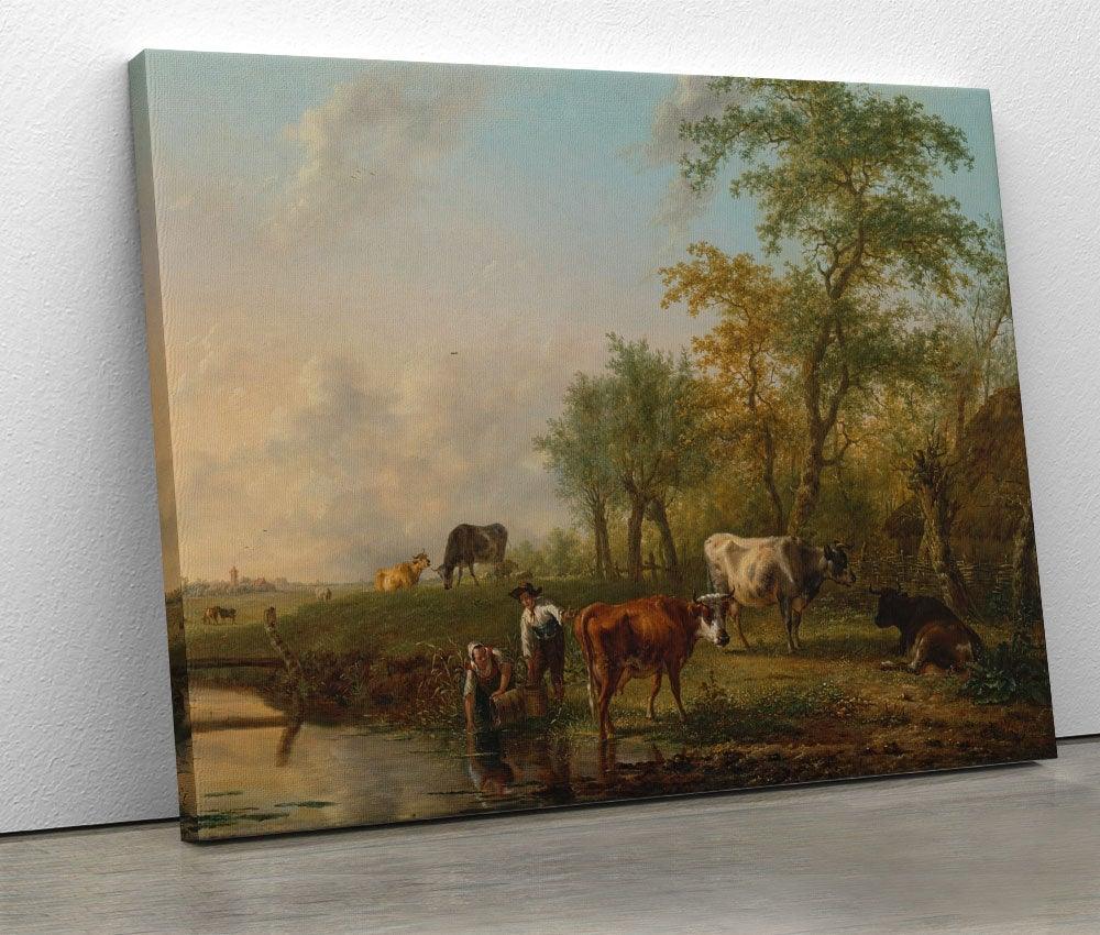 Adam Pijnacker - Landscape with Cattle - www.xtraromania.com