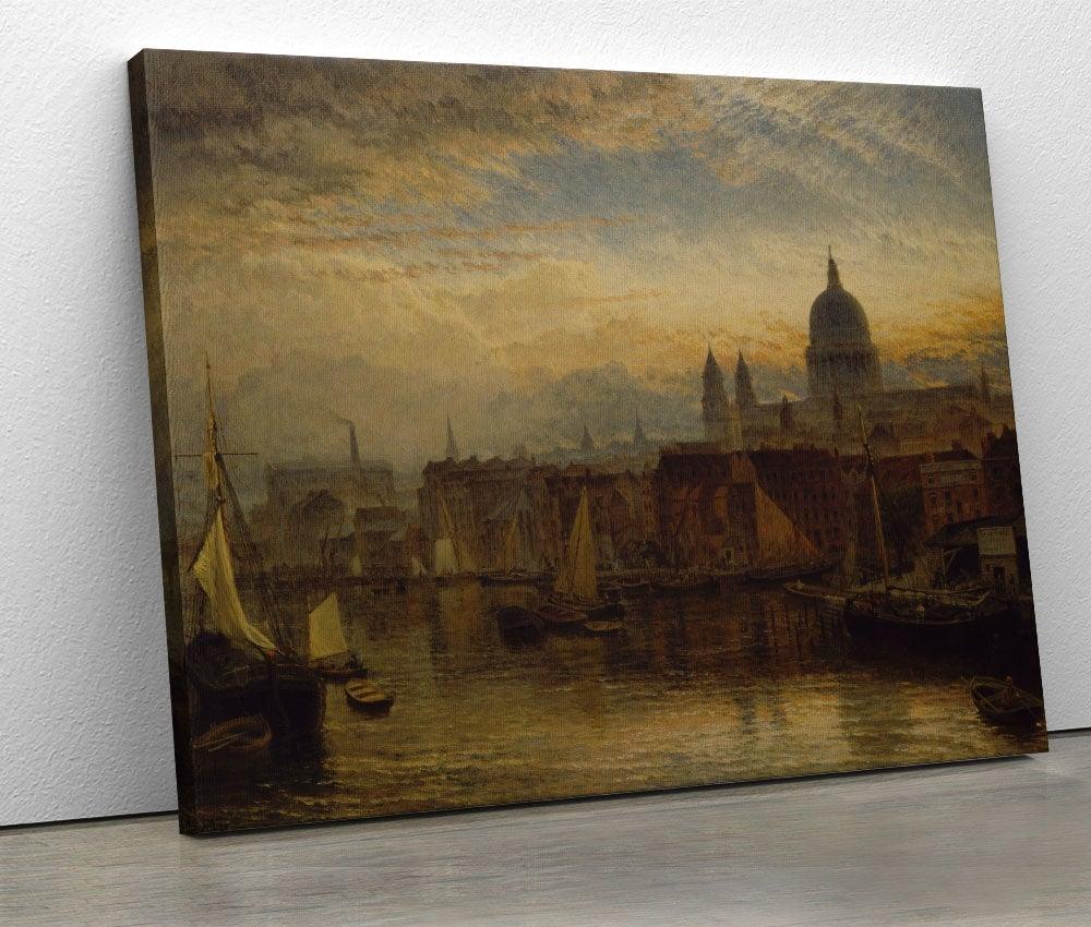 Henry Dawson - St.Paul's from the River Thames - www.xtraromania.com