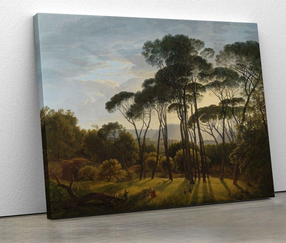 Hendrik Voogd - Italian Landscape with Umbrella Pines - www.xtraromania.com