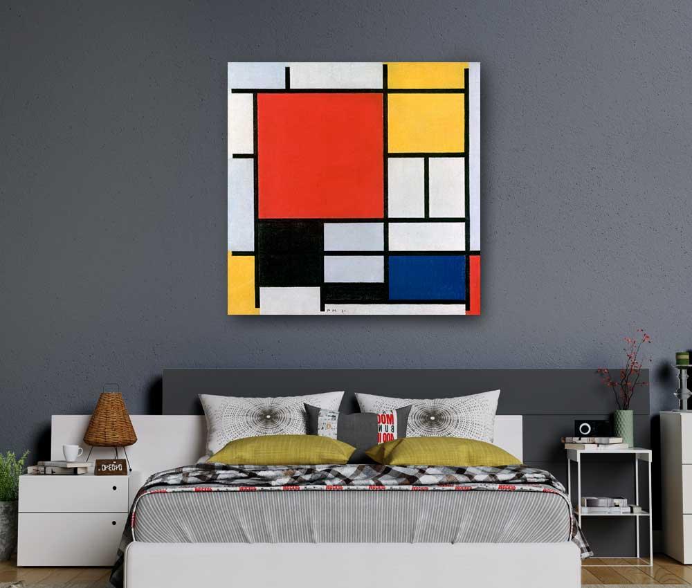 Piet Mondrian - Composition with Red, Blue, Yellow and Black - www.xtraromania.com