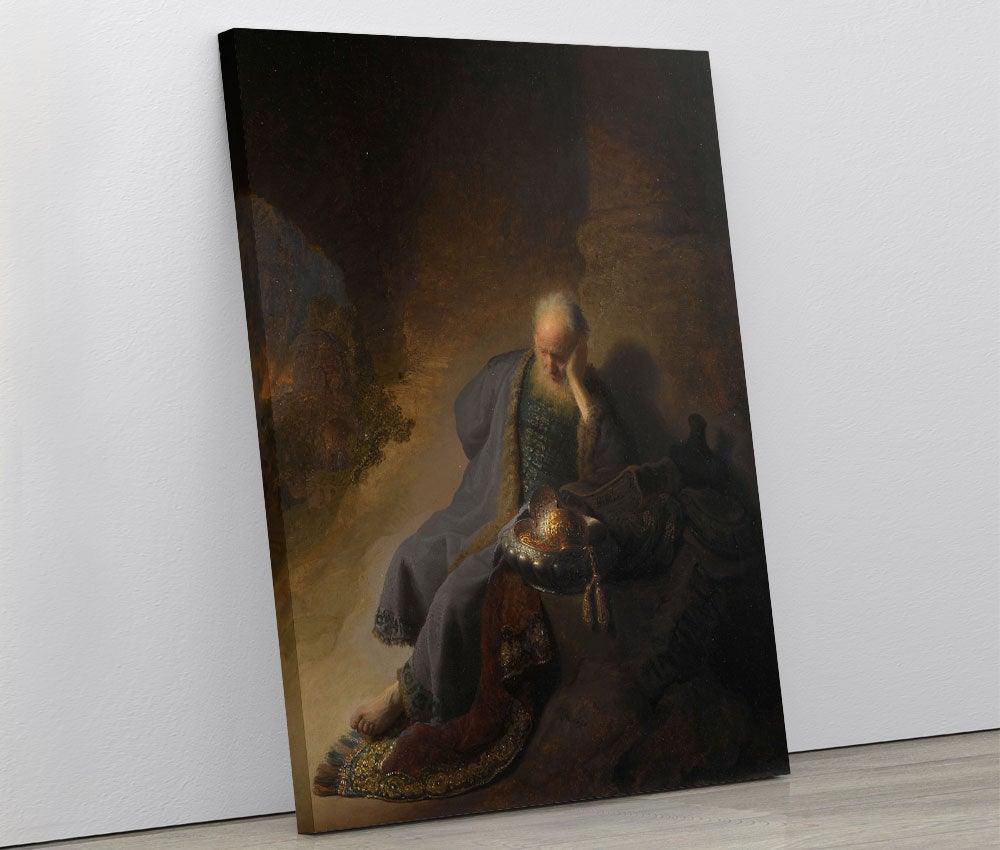 Rembrandt van Rijn - Jeremiah Lamenting the Destruction of Jerusalem - www.xtraromania.com