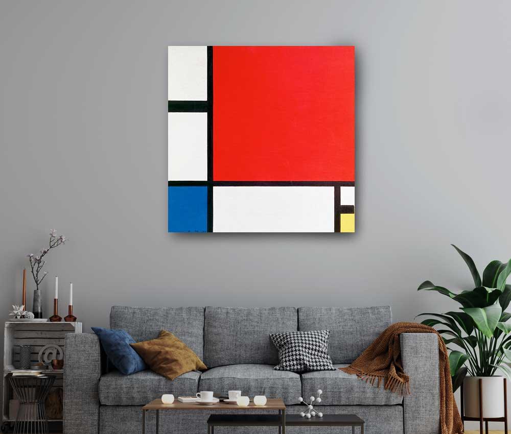 Piet Mondrian - Composition with Red, Blue, and Yellow - www.xtraromania.com