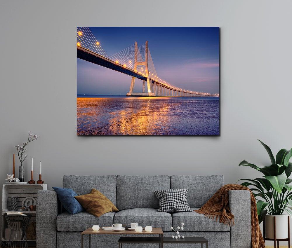 Tablou "Lisbon Vasco da Gama Bridge" - www.xtraromania.com