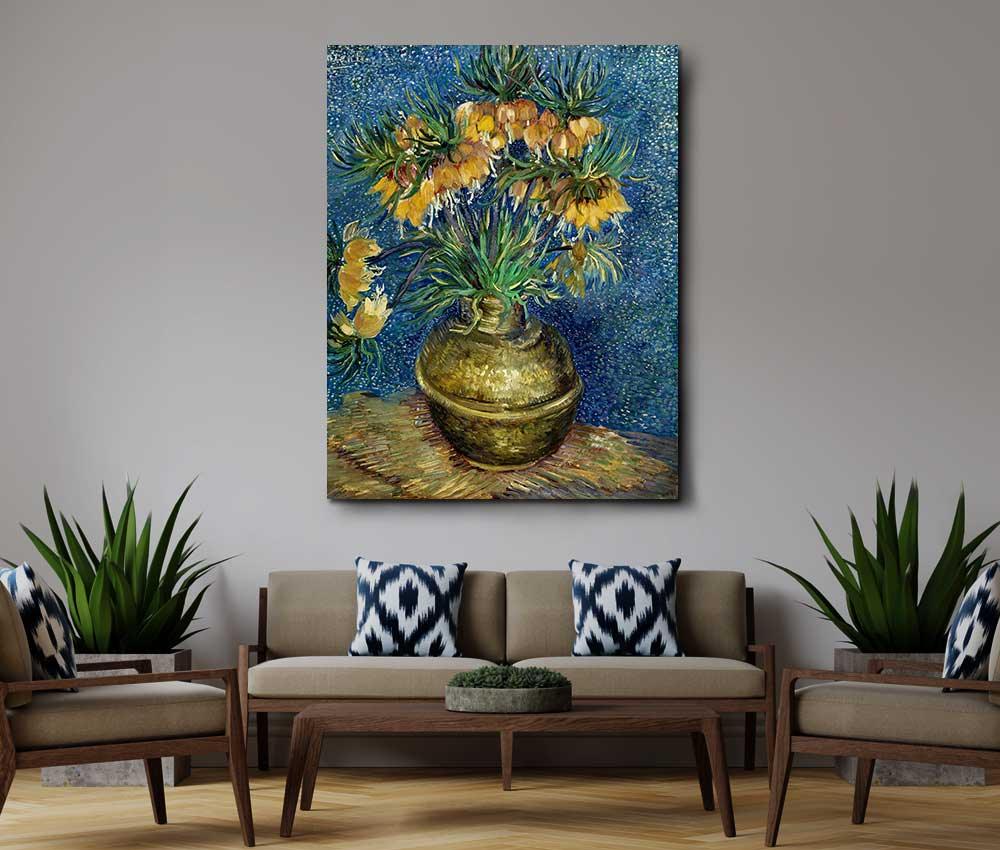 Vincent van Gogh - Imperial Fritillaries in a Copper Vase - www.xtraromania.com