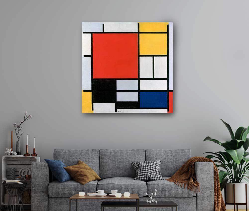 Piet Mondrian - Composition with Red, Blue, Yellow and Black - www.xtraromania.com