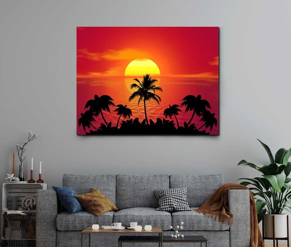 Tablou "Tropical Sunset 2" - www.xtraromania.com